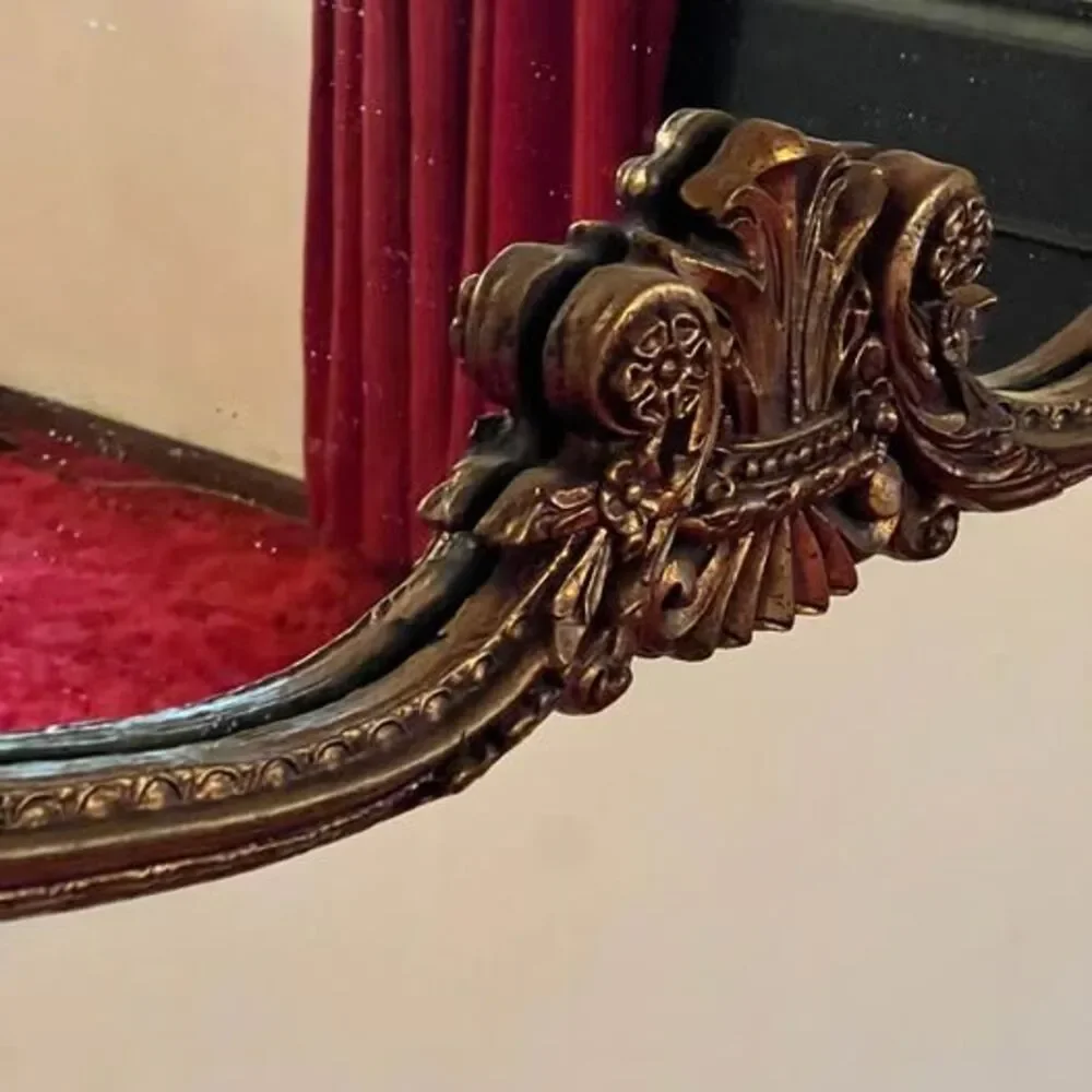 Antique Ornate Gold Figural Wall Mirror-SERIOUS Inquires Only!